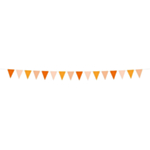 Peach Vimpelguirlande Orange/Natur