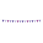 Posh Purple Vimpelguirlande