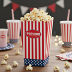 USA Popcornbægre Rød/Hvid/Blå