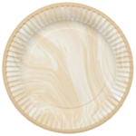Marmor Paptallerkener Beige