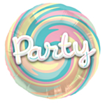 Party Folieballon Pastel