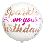 Sparkle Birthday Folieballon