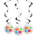 Happy B Day Swirls