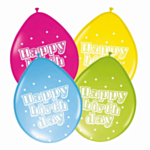 Happy Birthday Balloner Neon
