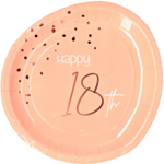 Paptallerkener 18 Års Lush Blush