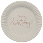 Happy Birthday Paptallerkener Crème Rosé