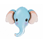 Elefant Folieballon Lyseblå