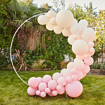 Ballonbue Cremehvid/Lyserød