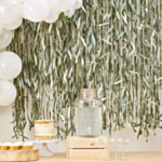 Kunstige Bambusblade Backdrop