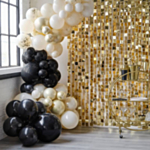 Deluxe Ballonbue Champagne/Sort