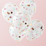 Blomster Konfetti Balloner