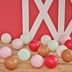 Mosaik Ballon Mix Lyserød/Beige