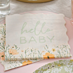 Hello Baby Blomster Servietter