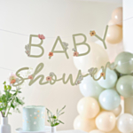 Babyshower Blomster Guirlande