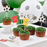 Fodbold Cupcake Toppere