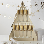 Gold Glitter Champagne Juletræ