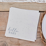 Hello Baby Servietter Creme/Grå