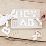 Hey Baby Gæstebog Træpuslespil