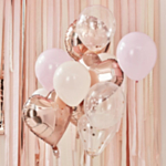 Mix Af Balloner, Rose Gold