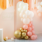 Ballonbue DIY Fersken/Guld