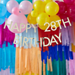 Personlig Happy Birthday Guirlande DIY Guld