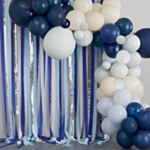 Ballonbue Blå Streamers
