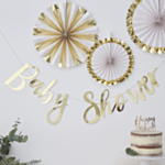 Baby Shower Guirlande Guld