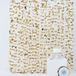 Blomster Backdrop Guld