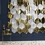 Bikube Backdrop Hvid/Guldfolie