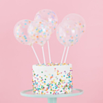 Mini Konfettiballon Kagetopper