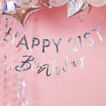Happy Birthday Guirlande Iriserende
