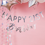 Happy Birthday Guirlande Iriserende