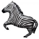 Zebra Folieballon