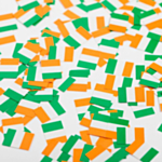 Irland Flag Konfetti