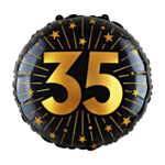 35 Års Golden Celebrations Folieballon