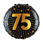75 Års Golden Celebrations Folieballon