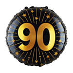 90 Års Golden Celebrations Folieballon