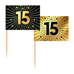 15 Års Golden Celebrations Kagepinde