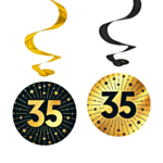 35 Års Golden Celebrations Swirls