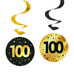 100 Års Golden Celebrations Swirls