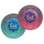 Eid Mubarak Paptallerkener Lilla/Blå