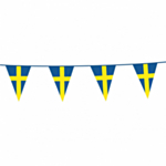 Sverige Vimpel Flagguirlande