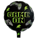 Game On Rund Folieballon