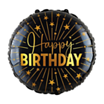 Happy Birthday Golden Celebrations Stor Folieballon