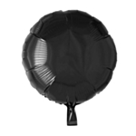 Rund Folieballon Sort