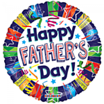 Rund Happy Father's Day Folieballon
