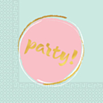 Party Servietter Pastel