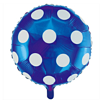 Prikket Folieballon Blå