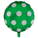 Prikket Folieballon Grøn