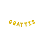 Grattis Folieballon Guld
